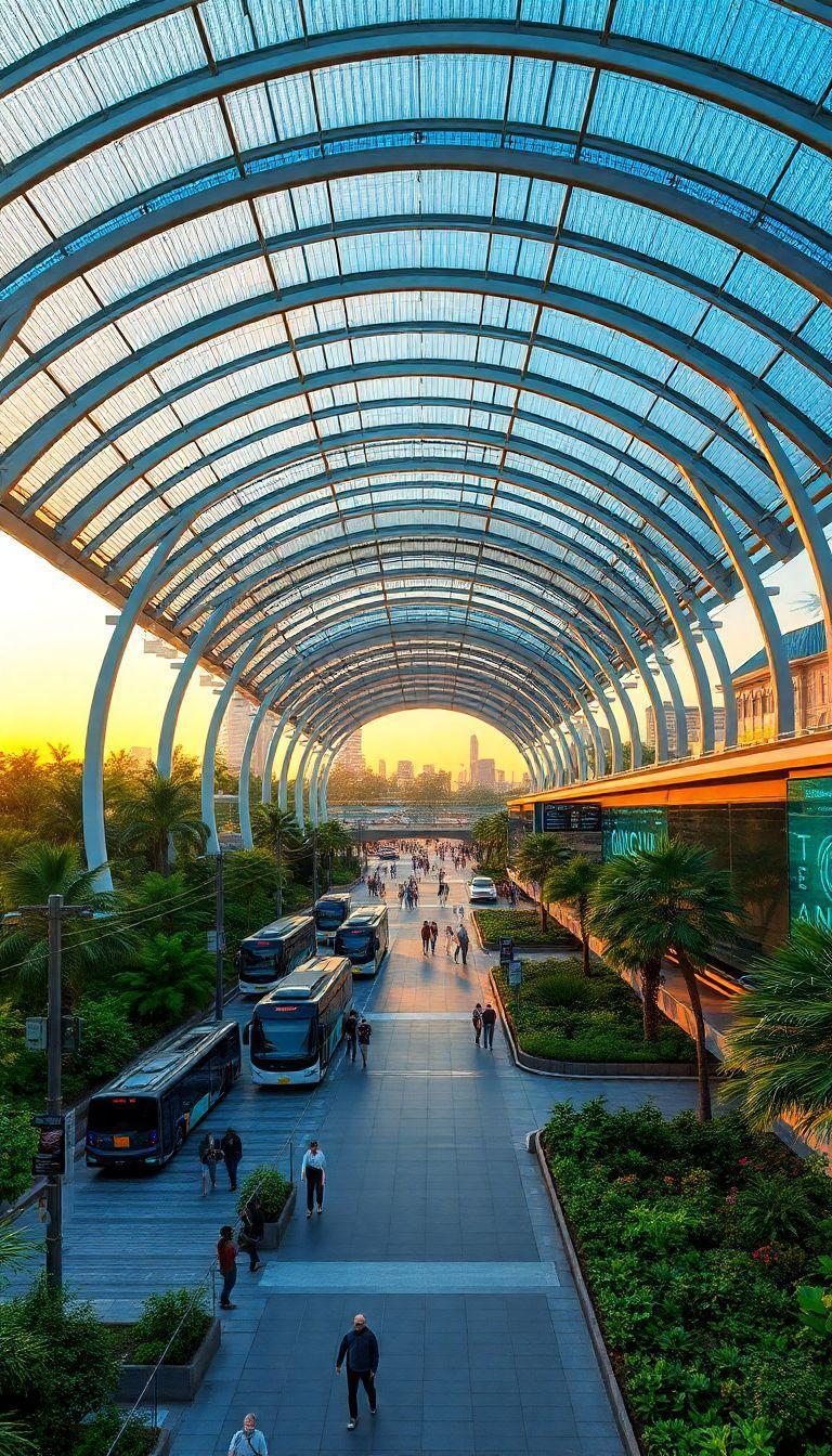 Descubra Como Arquitetos Transformam Estações de Transporte com Inovação