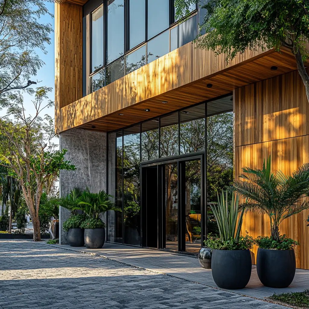 fachada de projeto comercial