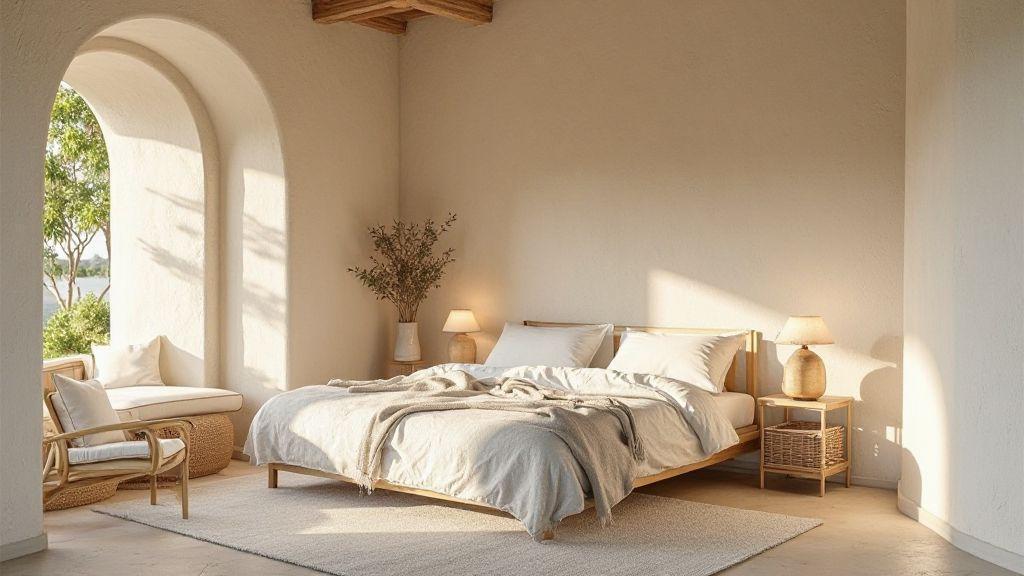 quarto-mediterraneo-cabeceira-iluminacao-e-textura